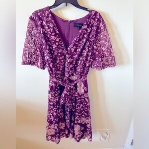 Lane Bryant Purple Flower Dress size 20